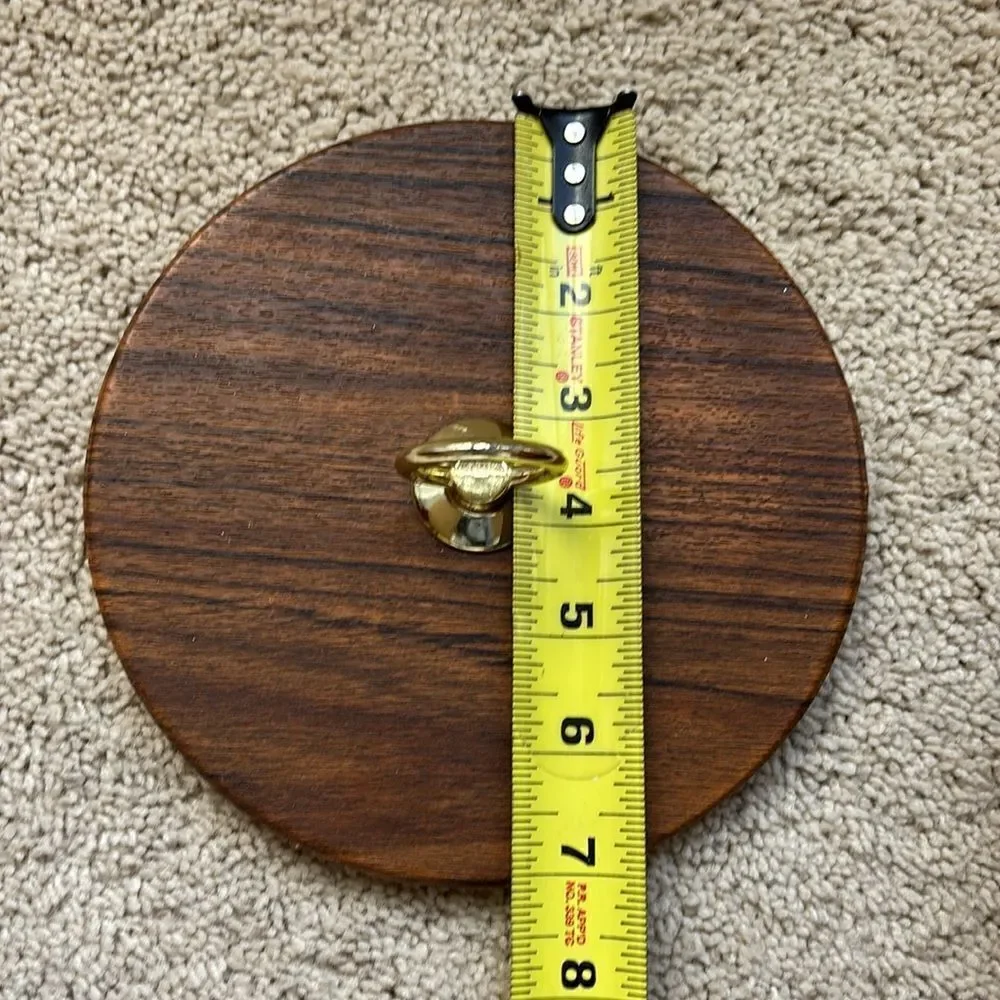 Vintage Mid Century‎ Modern Ice Bucket Faux Wood Grain MCM